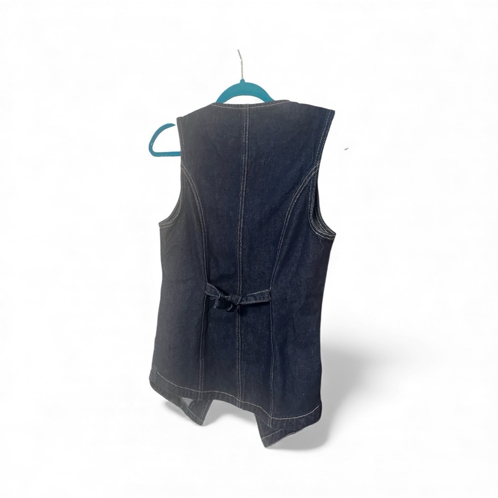 DISSH Dark Blue Denim Button-Front Vest - Picture 6 of 8